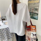 コットンリネンブラウス 涼感ブラウス 体型カバー | COCOMOMO | 詳細画像5