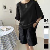 ブラック | コットンリネンブラウス 涼感ブラウス 体型カバー | COCOMOMO