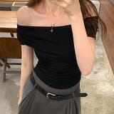 ドレープネック オフショルダー 2way | COCOMOMO | 詳細画像18 