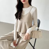 セットアップ夏 ペプラムキャミソール ワイドパンツ | COCOMOMO | 詳細画像9 