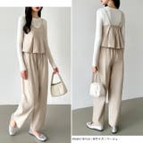 セットアップ夏 ペプラムキャミソール ワイドパンツ | COCOMOMO | 詳細画像11 