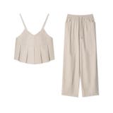 セットアップ夏 ペプラムキャミソール ワイドパンツ | COCOMOMO | 詳細画像34 