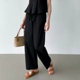 セットアップ夏 ペプラムキャミソール ワイドパンツ | COCOMOMO | 詳細画像4 