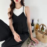 セットアップ夏 ペプラムキャミソール ワイドパンツ | COCOMOMO | 詳細画像6 