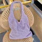 ニット編みバッグ ニットトートバッグ ショルダーバッグ | COCOMOMO | 詳細画像10 