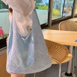 ニット編みバッグ ニットトートバッグ ショルダーバッグ | COCOMOMO | 詳細画像4 