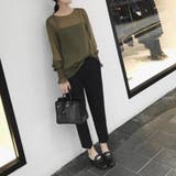 テーパードパンツ センタープレスパンツ アンクルパンツ | COCOMOMO | 詳細画像24 