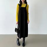 サロペットスカート サロペット ワンピース | COCOMOMO | 詳細画像15 