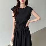 ドッキングワンピース ドローコード付き切り替えワンピース 夏ワンピース | COCOMOMO | 詳細画像15 