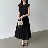 ドッキングワンピース ドローコード付き切り替えワンピース 夏ワンピース | COCOMOMO | 詳細画像16 