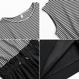 ドッキングワンピース ドローコード付き切り替えワンピース 夏ワンピース | COCOMOMO | 詳細画像17 