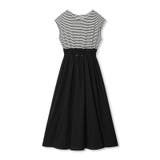 ドッキングワンピース ドローコード付き切り替えワンピース 夏ワンピース | COCOMOMO | 詳細画像21 