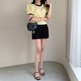 パンチングパフスリーブニット サマーニット 透かし編み | COCOMOMO | 詳細画像10