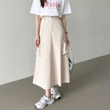 カーゴスカート ロングスカート ドロストポケット付き | COCOMOMO | 詳細画像9 