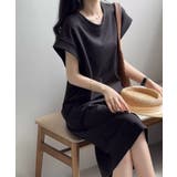 脇見え防止カバー付き Tシャツワンピ-ス コットンワンピース | COCOMOMO | 詳細画像37