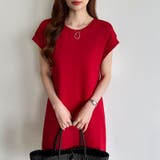 脇見え防止カバー付き Tシャツワンピ-ス コットンワンピース | COCOMOMO | 詳細画像22