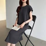 脇見え防止カバー付き Tシャツワンピ-ス コットンワンピース | COCOMOMO | 詳細画像25