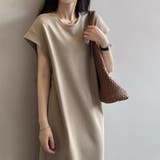 脇見え防止カバー付き Tシャツワンピ-ス コットンワンピース | COCOMOMO | 詳細画像30