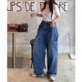 デニムカーゴパンツ デニムパンツ 韓国ファッション | COCOMOMO | 詳細画像3