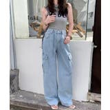 デニムカーゴパンツ デニムパンツ 韓国ファッション | COCOMOMO | 詳細画像6