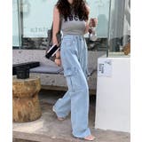 デニムカーゴパンツ デニムパンツ 韓国ファッション | COCOMOMO | 詳細画像7