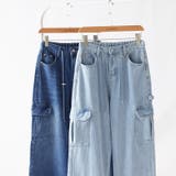 デニムカーゴパンツ デニムパンツ 韓国ファッション | COCOMOMO | 詳細画像8