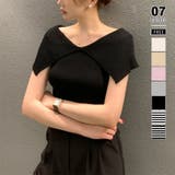 ブラック | 【新色登場】 ビッグカラーニット ケープカラー | COCOMOMO