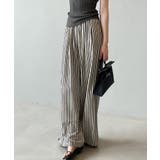 さらっと快適リラクシーワイドパンツ ストライプパンツ ワイドパンツ | COCOMOMO | 詳細画像4 