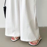 さらっと快適リラクシーワイドパンツ ストライプパンツ ワイドパンツ | COCOMOMO | 詳細画像15 