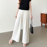 さらっと快適リラクシーワイドパンツ ストライプパンツ ワイドパンツ | COCOMOMO | 詳細画像16 