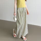 さらっと快適リラクシーワイドパンツ ストライプパンツ ワイドパンツ | COCOMOMO | 詳細画像29 