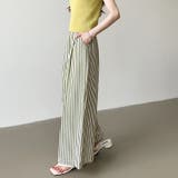 さらっと快適リラクシーワイドパンツ ストライプパンツ ワイドパンツ | COCOMOMO | 詳細画像30 