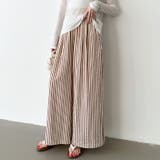 さらっと快適リラクシーワイドパンツ ストライプパンツ ワイドパンツ | COCOMOMO | 詳細画像35 