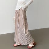 さらっと快適リラクシーワイドパンツ ストライプパンツ ワイドパンツ | COCOMOMO | 詳細画像36 