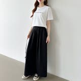 さらっと快適リラクシーワイドパンツ ストライプパンツ ワイドパンツ | COCOMOMO | 詳細画像51 