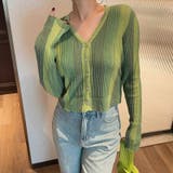 vネックカーディガン リブニット 韓国ファッション | COCOMOMO | 詳細画像9 