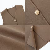 ノースリーブニットベスト 金ボタン 韓国ファッション | COCOMOMO | 詳細画像12 