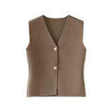 ノースリーブニットベスト 金ボタン 韓国ファッション | COCOMOMO | 詳細画像15 