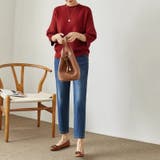 ニットトップス 立体フォルム オフィスカジュアル | COCOMOMO | 詳細画像10