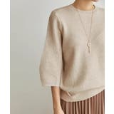 ニットトップス 立体フォルム オフィスカジュアル | COCOMOMO | 詳細画像11