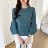 ニットトップス 立体フォルム オフィスカジュアル | COCOMOMO | 詳細画像44