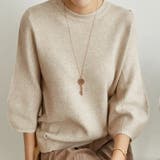 ニットトップス 立体フォルム オフィスカジュアル | COCOMOMO | 詳細画像12