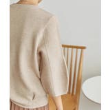 ニットトップス 立体フォルム オフィスカジュアル | COCOMOMO | 詳細画像15