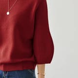 ニットトップス 立体フォルム オフィスカジュアル | COCOMOMO | 詳細画像2