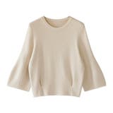 ニットトップス 立体フォルム オフィスカジュアル | COCOMOMO | 詳細画像67