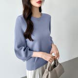 ニットトップス 立体フォルム オフィスカジュアル | COCOMOMO | 詳細画像21