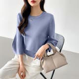 ニットトップス 立体フォルム オフィスカジュアル | COCOMOMO | 詳細画像24