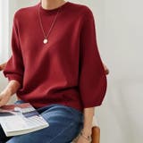 ニットトップス 立体フォルム オフィスカジュアル | COCOMOMO | 詳細画像4