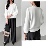 ニットトップス 立体フォルム オフィスカジュアル | COCOMOMO | 詳細画像29