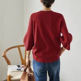 ニットトップス 立体フォルム オフィスカジュアル | COCOMOMO | 詳細画像6